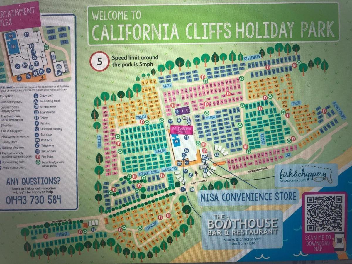 3 Bed ,Sleeps 8 Caravan California Cliffs Holiday Park Scratby Exterior foto